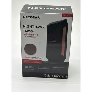 Netgear Nighthawk CM1100 DOCSIS 3.1 Multi-Gig Cable Modem Black CM1100-100NAS